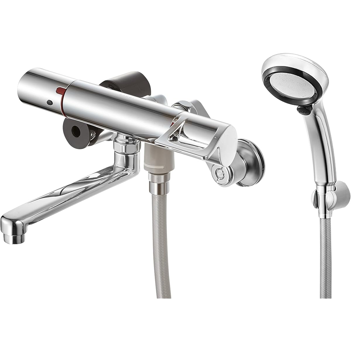 SANEI Bathroom Thermo Shower Mixer Faucet, Ultra Fine Straight Water Flow, Water Saving Metal Shower SK1814T-13