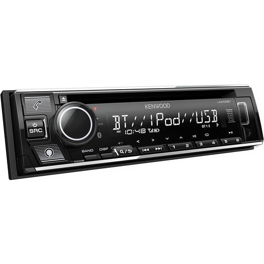 Kenwood 1DIN Receiver U342BT MP3 WMA AAC WAV FLAC compatible CD USB iPod Bluetooth Kenwood