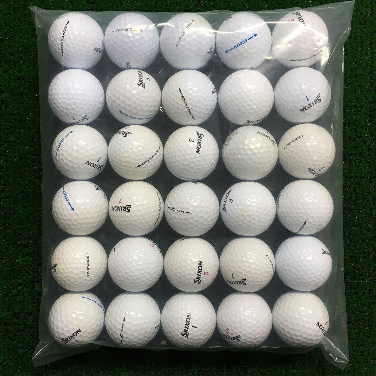 Lost Ball Ball SRIXON Mixed Ball Set of 30 30 Pieces