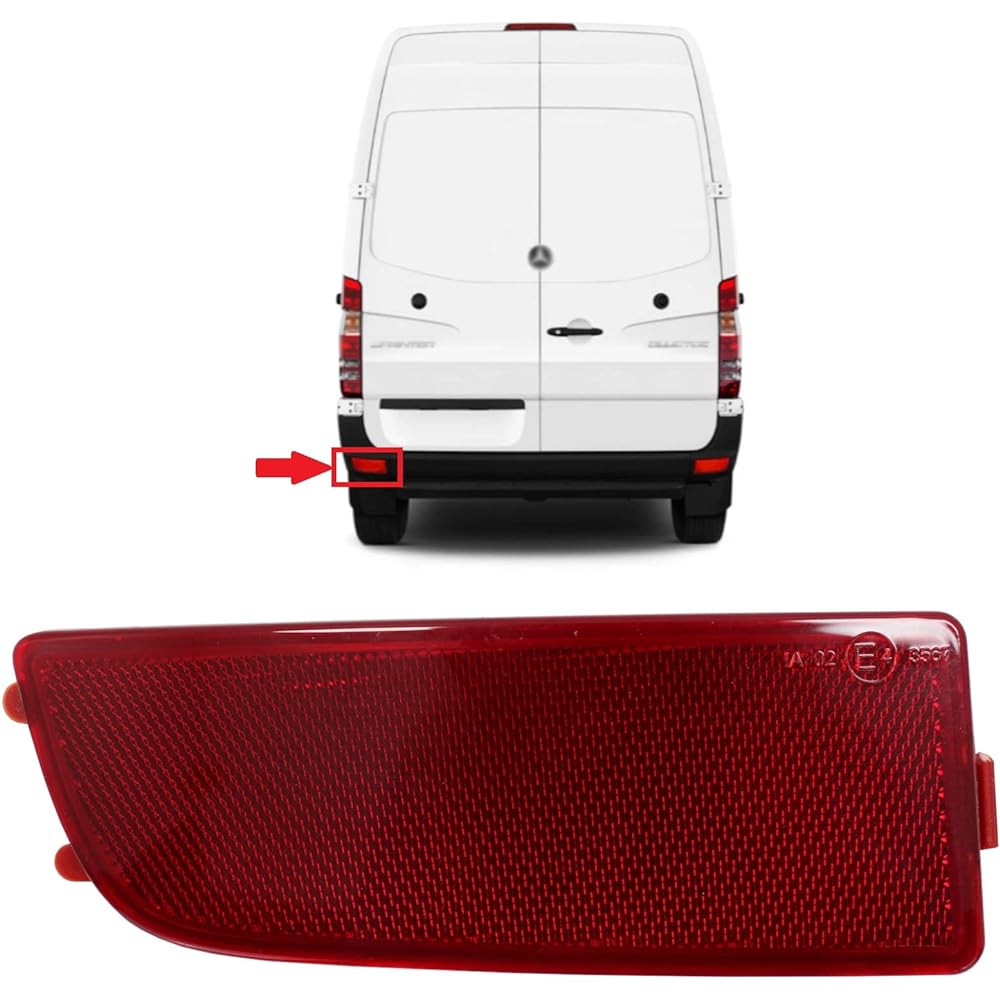 BIAREN Rear Bumper Reflector Light Marker Left Side Mercedes Sprinter VW Crafter A9068260040 2E0945105A