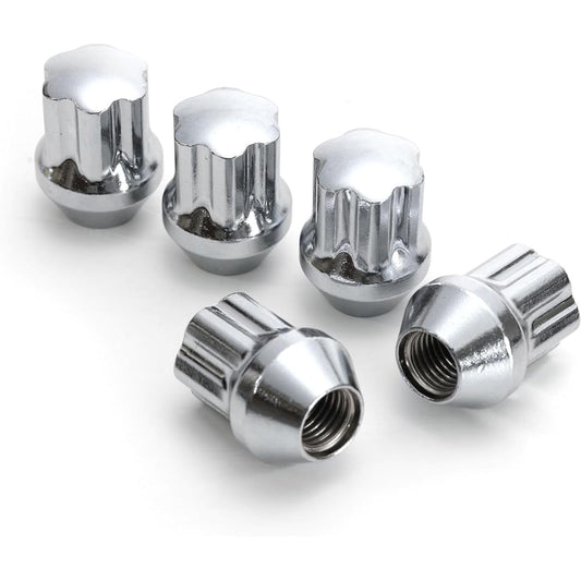 ERST Lug Nut M12 x 1.5 Color: Chrome Plated Set of 20 Flower Shape