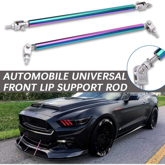 Adjustable splitter strat rod 2 pieces 6-11 inch front lip strat rod bumper splitter universal tie support bar (multi -color, 8-11 inches)