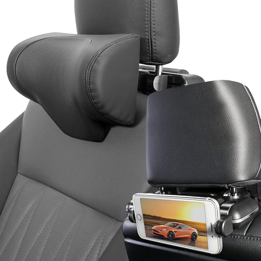 MAXWIN Headrest Neck Pad Adjustable U-shaped Curve Cushion Neck Pillow Smartphone Tablet Holder Memory Foam K-CSU09