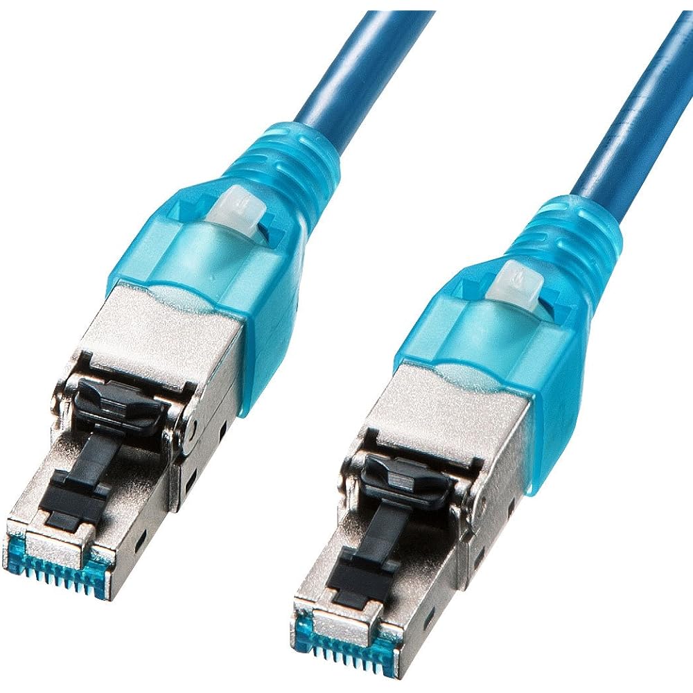 Sanwa Supply CAT6H4LAN Cable 1m Blue KB-T6H4-01BL