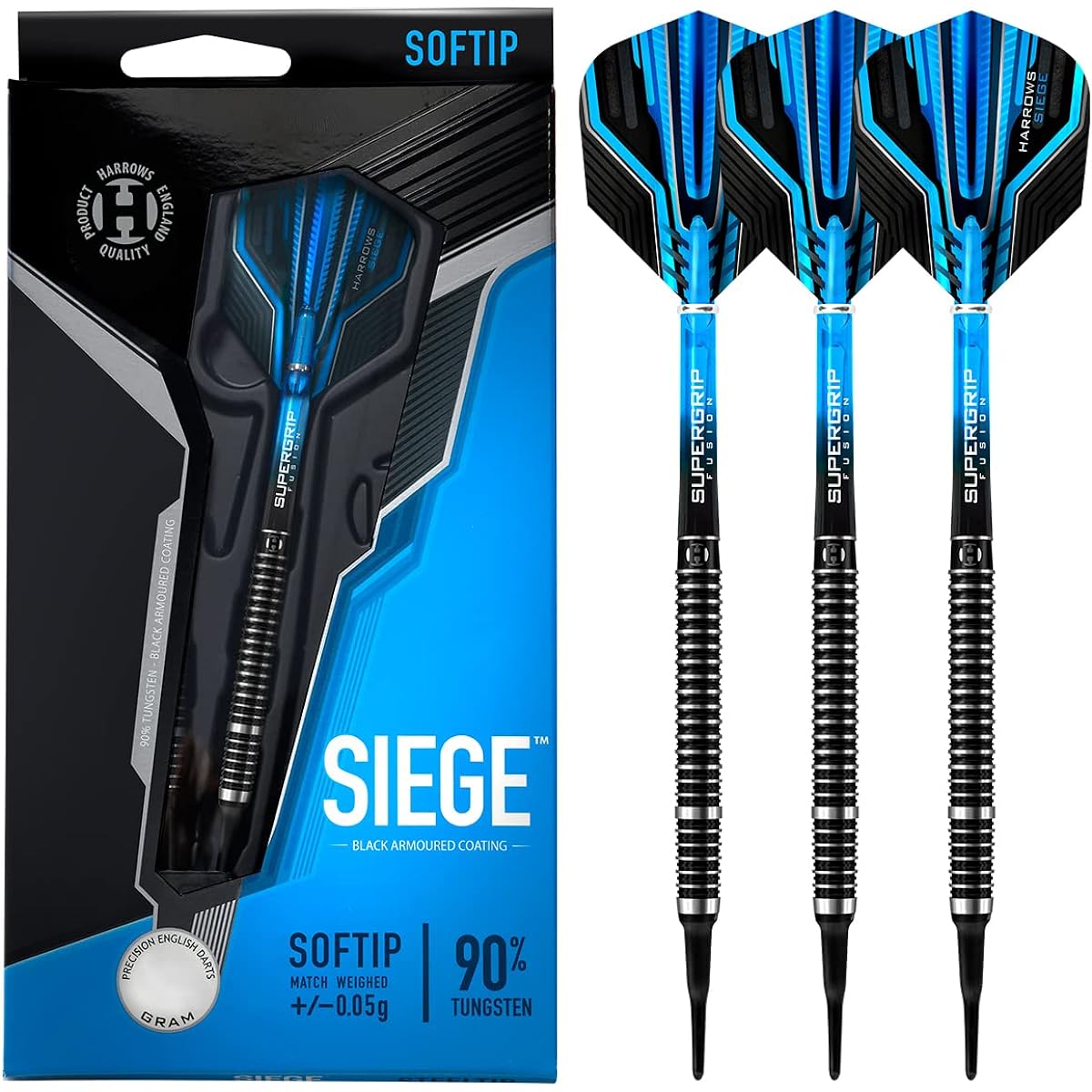 Harrows Siege 90% Tungsten Soft Tip Darts (20) had6362