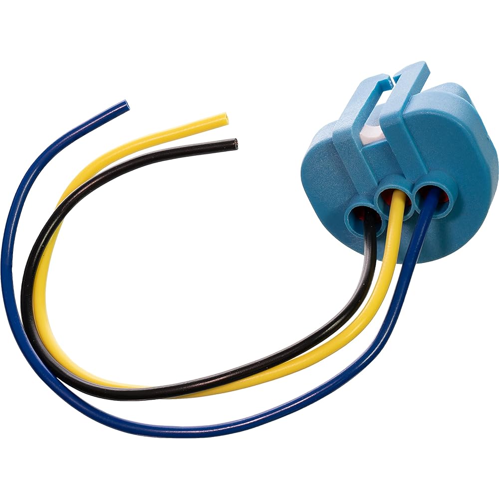 APDTY 95802 Super Bright White High Temperature Headlight Light Bulb Socket Wiring Harness Pigtail 9004 or 9007 Head bulb