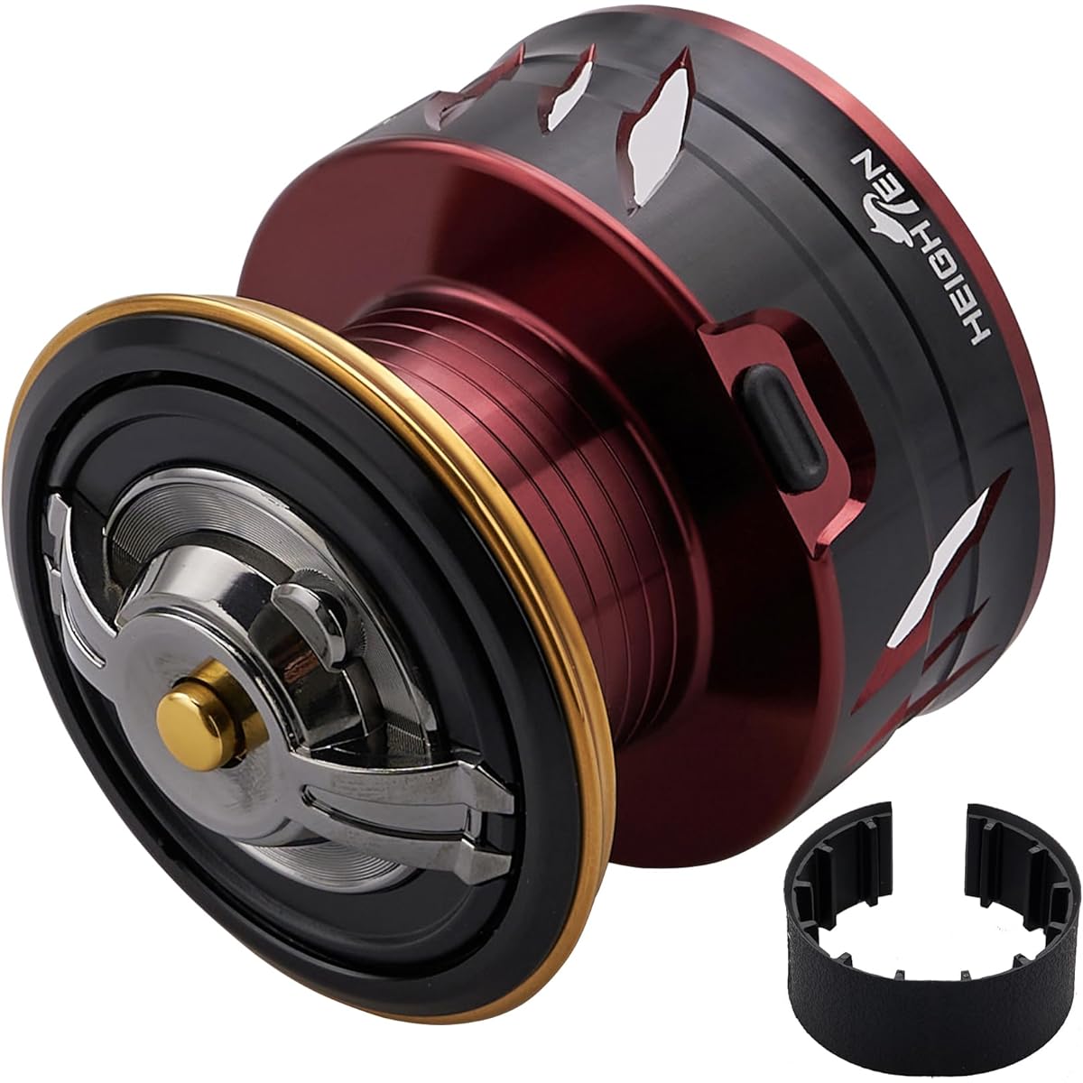 HEIGHTEN Reel Spool Shimano Lever Brake Spinning Reel Replacement Spool BB-X Technium Fireblood Hyper Force Despina Larissa (Red - Upgrade) (727)
