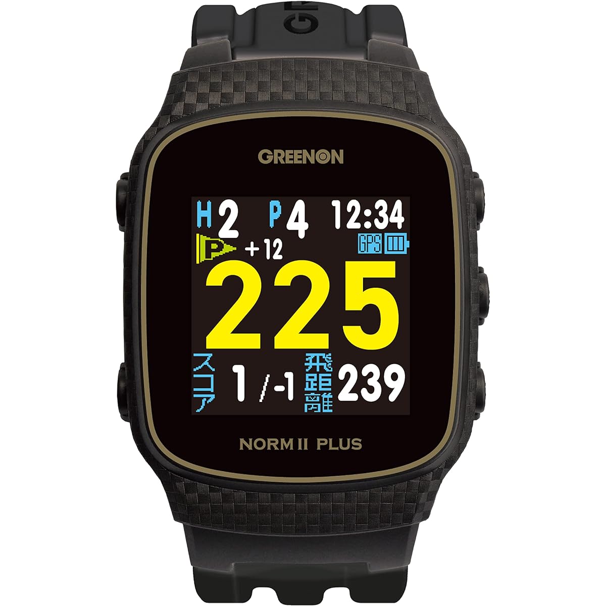 DUNLOP Srixon Distance Measurement Green on the Golf Watch Norm II Plus GGF-M0003
