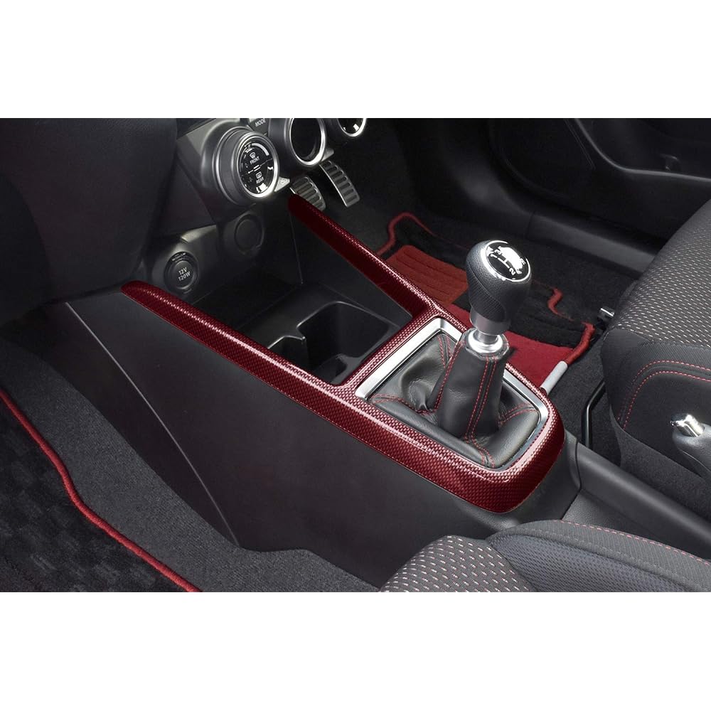 SecondStage Suzuki Swift Sport Console Panel Red Carbon Tone/S008D1R