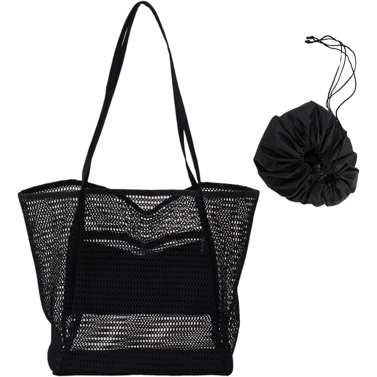 [maisondeunmaillot] Mesh Bag Spa Bag 22L Tote Bag Washable Lightweight Nylon Bag Pool Sauna Bag Eco Bag