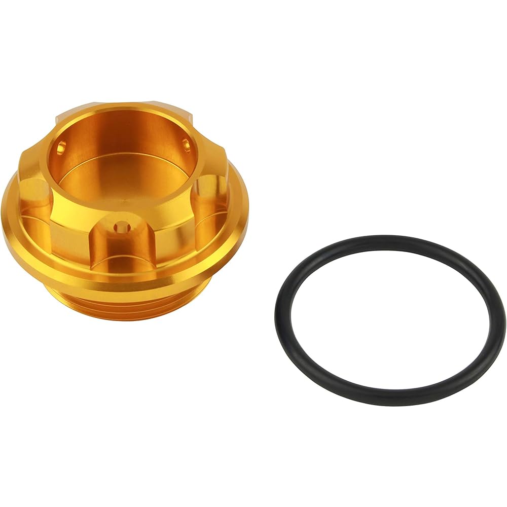 POSH Motorcycle Supplies Machined Oil Filler Cap M30 x P1.5 Gold 500008-04