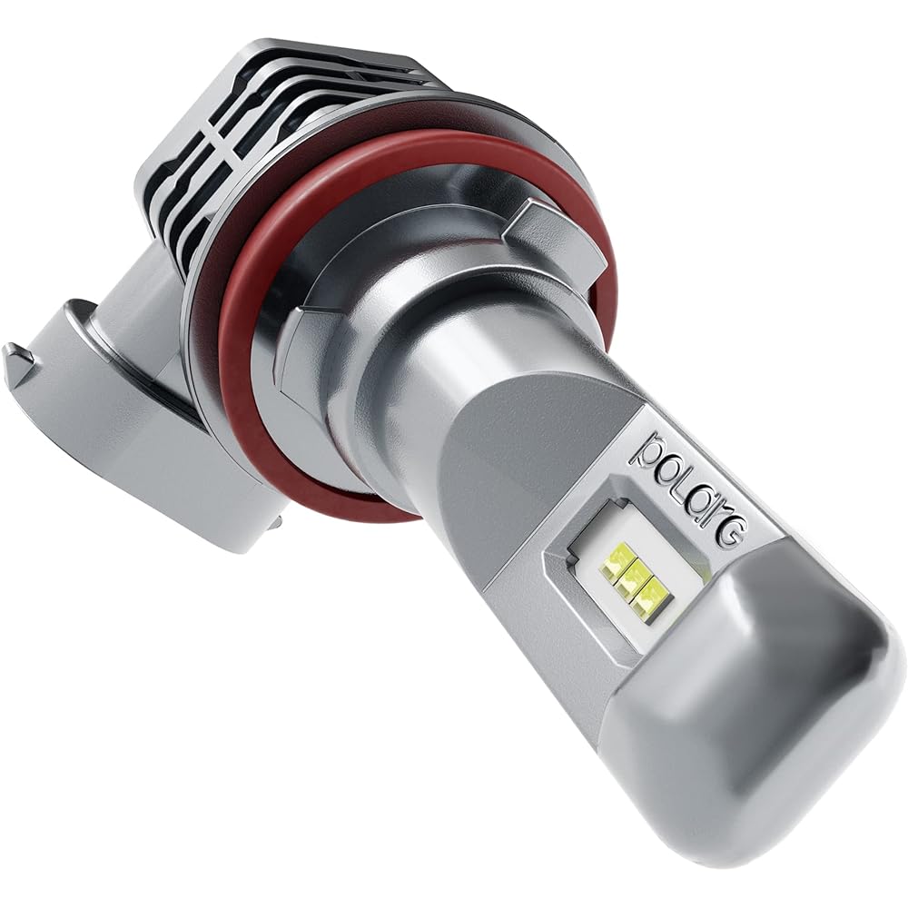 Nissei Kogyo POLARG LED Bulb for Headlamp/Fog Lamp H8/H11/H16 4200K 3000lm 2 Pieces Fanless Halogen Bulb Equivalent Size with Pocket J-268 P3008C Vehicle Inspection Compatible Reliable Genuine Bulb Manufacturer