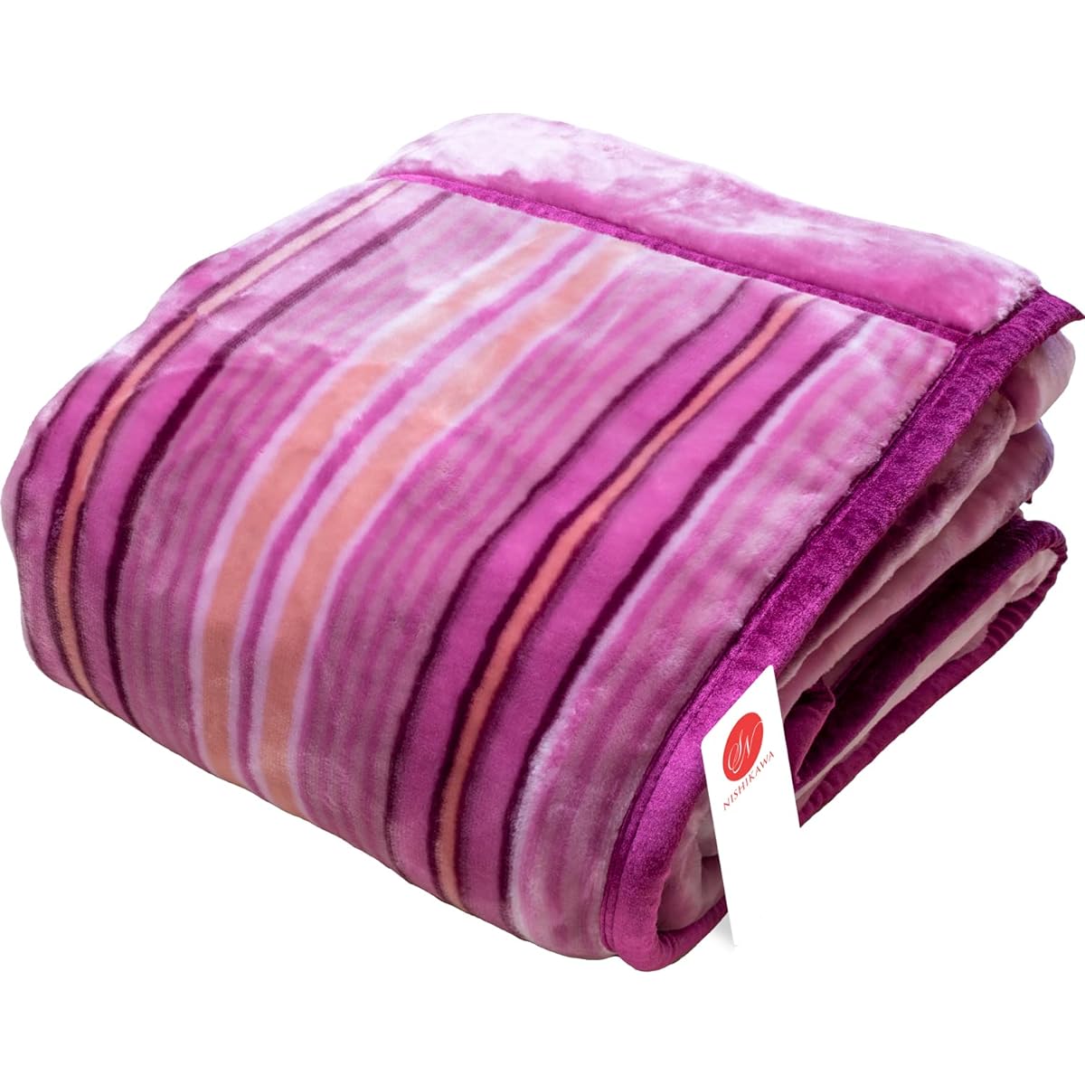 Showa Nishikawa Plump and Warm 2-Piece Blanket Single 140 x 200cm Pink [Extra Thick 2.6kg Type] Comfortable warmth with fluffy volume High moisture retention Washable with water REGIMENTAL