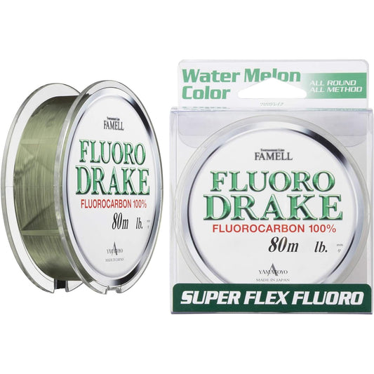 YAMATOYO Line Fluorocarbon Fluoro Drake FLUORO DRAKE 80m Watermelon
