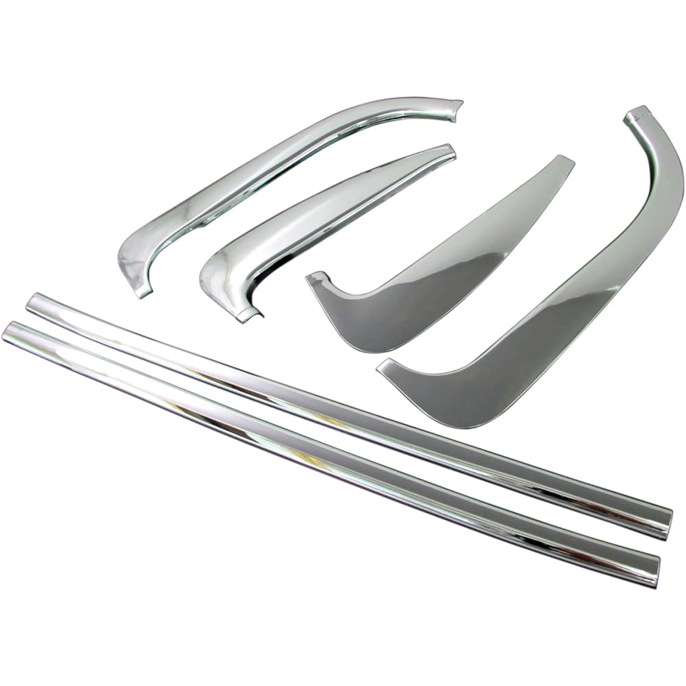 BRIGHTZ Blue Tech Canter Plated Pillar/Plated Window Molding Set 6PC [TRUCK-L-061] Blue Tech Canter Canter 15846
