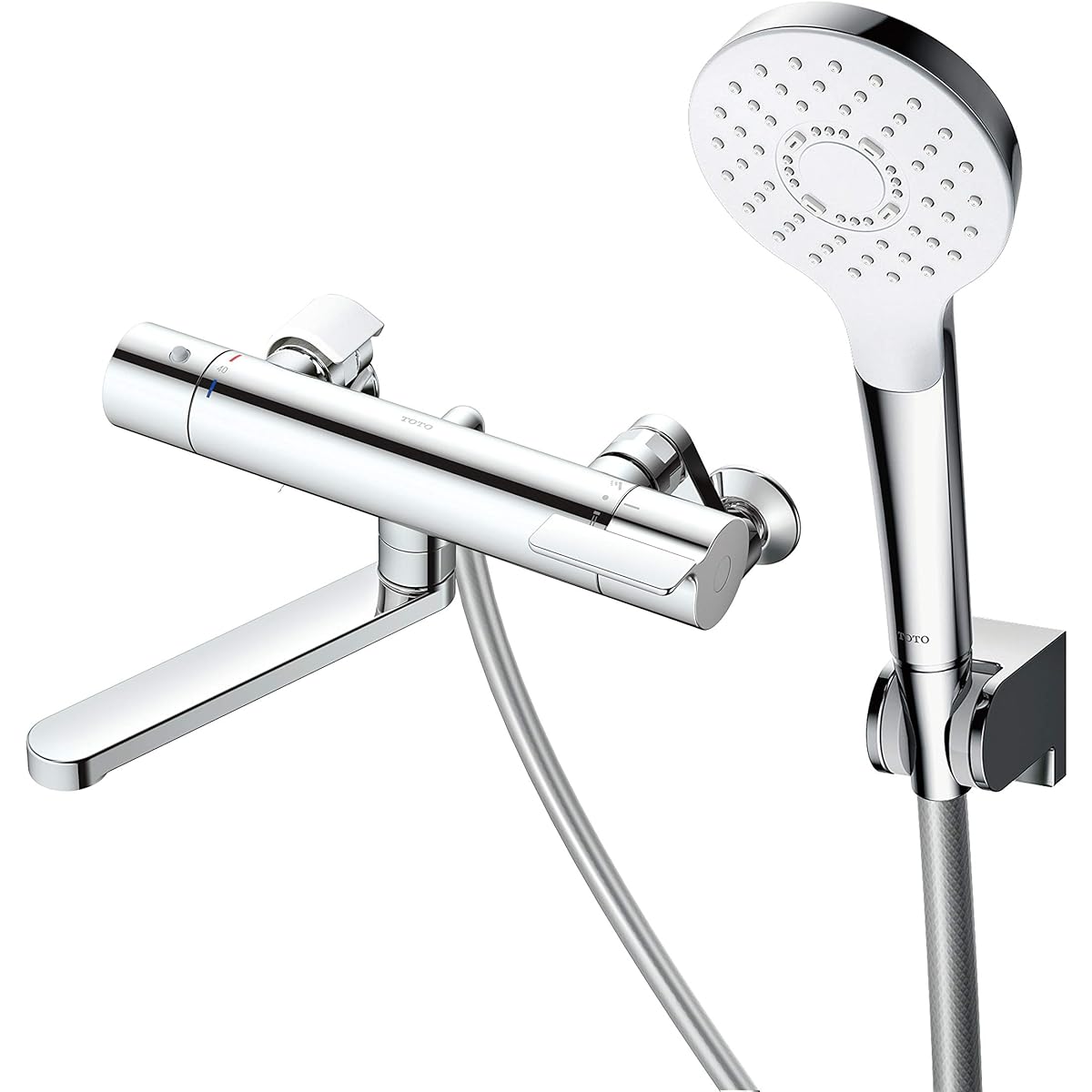 TOTO Bathroom Wall Mounted Thermostatic Mixing Faucet Comfort Wave Shower (Plating) For General Areas TBY01404J