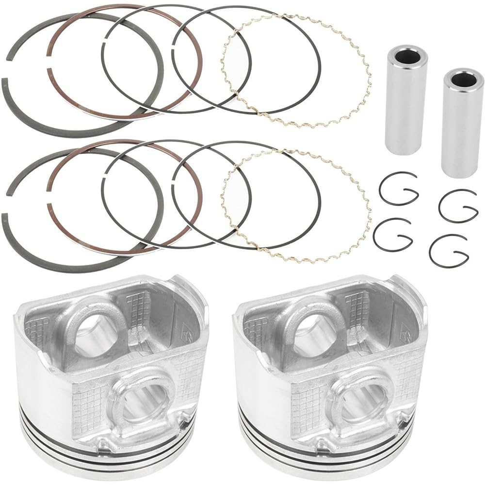 Caltric 2 Cast Aluminum Cylinder Piston Kit Polaris Ranger XP 700 EFI 2005-2008