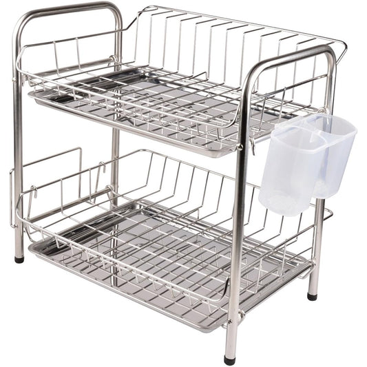 Pearl Metal Resin Tableware Drainer Basket 2 Tier Stainless Steel Actia H-6109