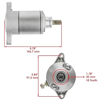 Caltric Starter ARCTIC CAT 400 4X4 376CC Engine 2003 2005 2006 2007 2008