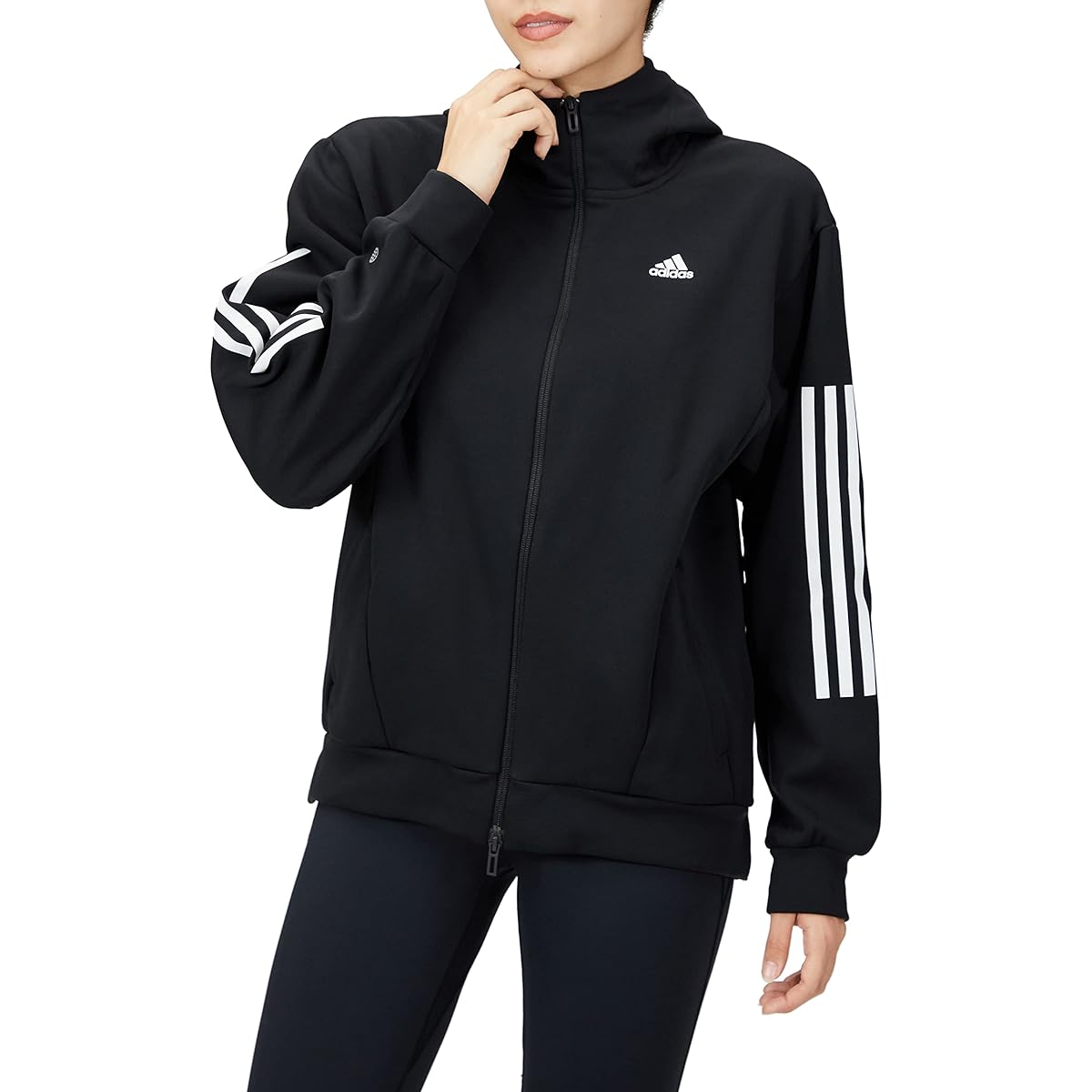 [Adidas] Sweat Parka 24/7 Regular Fit Fleece Full Zip Parka RB323 Women's