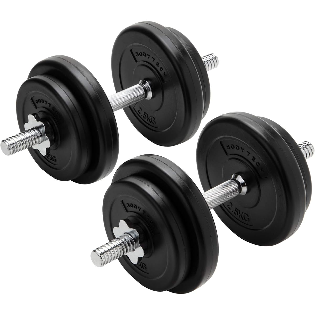 Body Tech PE Coated Dumbbell Variable 20kg Set (10kg x 2 Piece Set) Home Training
