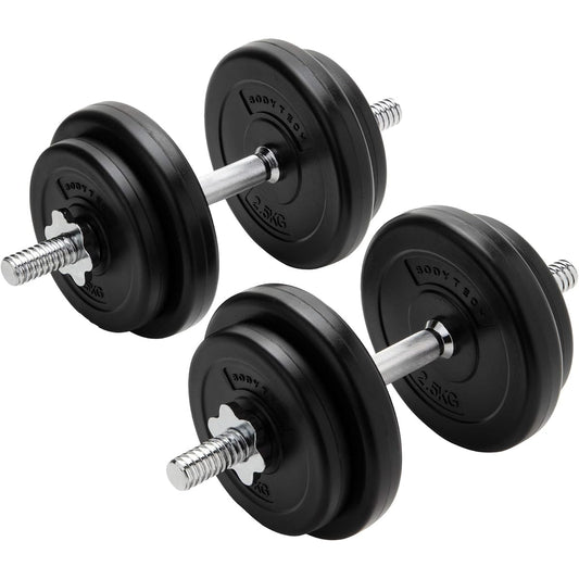 Body Tech PE Coated Dumbbell Variable 20kg Set (10kg x 2 Piece Set) Home Training