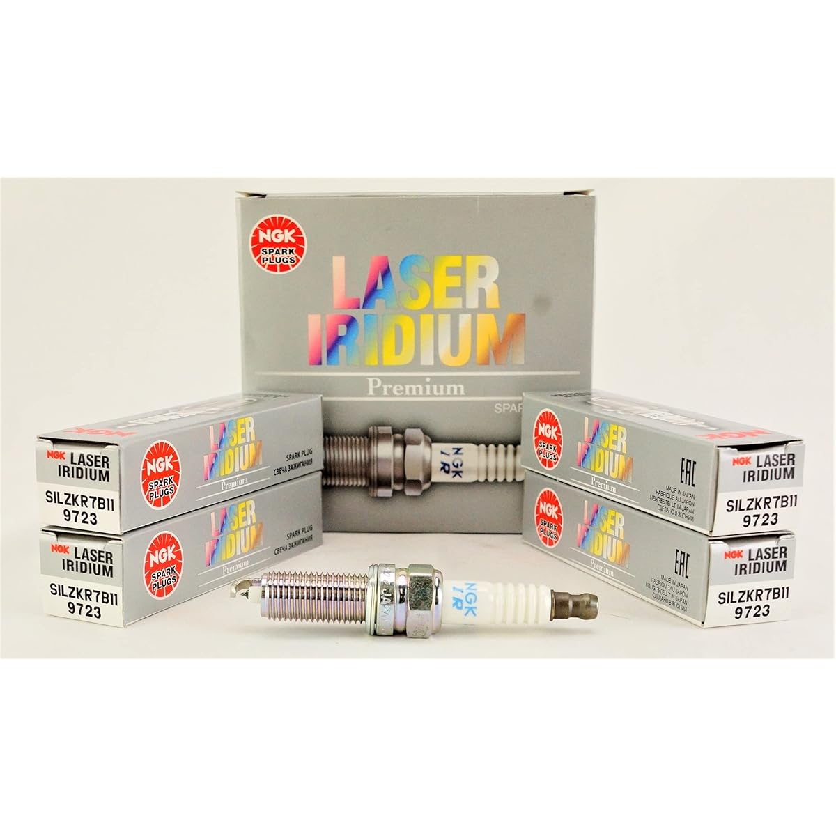 NGK (9723) SILZKR7B11 Spark plug 4 packs