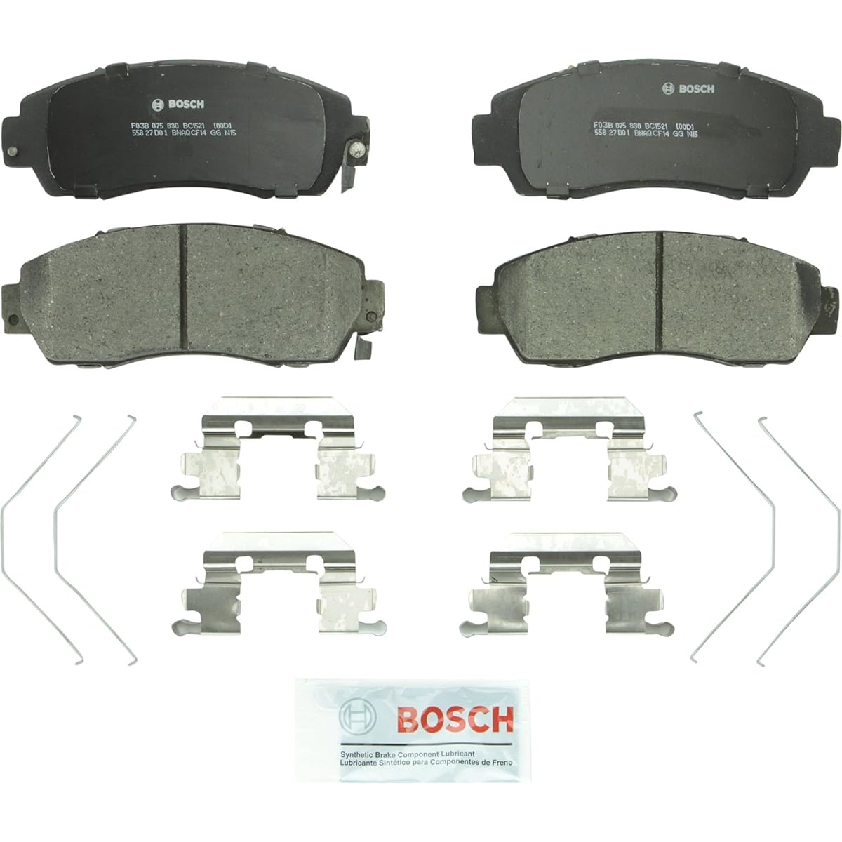 BOSCH BC1521 QUIETCAST Premium Ceramic Disc Brake Pad Set -Honda Cross Store CR -V Odyssey Subaru Legacy Front