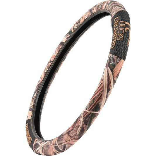 Camo Steering Wheel Cover | Black/Shadow Grass Blades Hunting & Shooting Equipment, Black/Shadow Grass Blades, Single