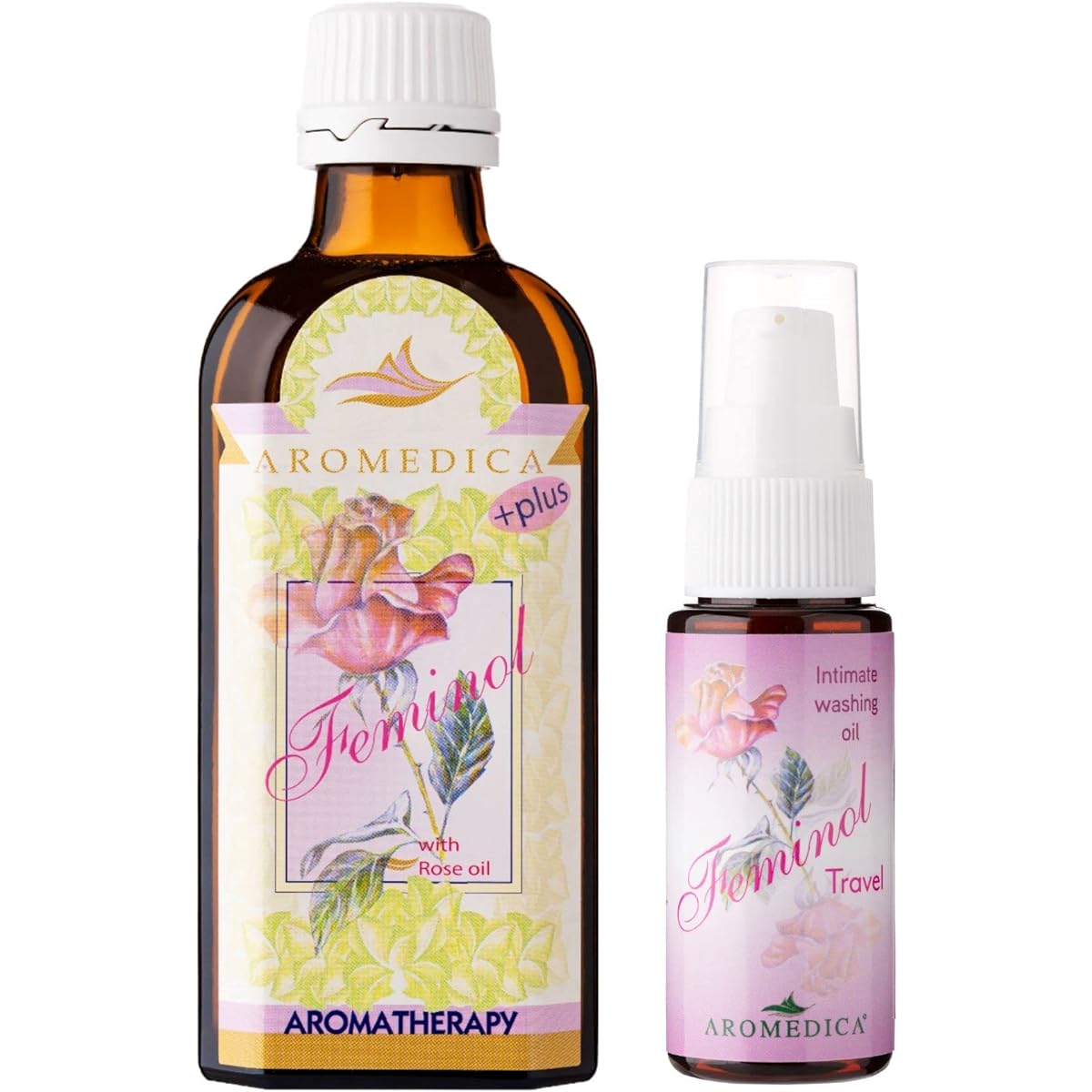 [Set] AROMEDICA Feminol 100ml & 30ml set Cleaning oil for delicate zones Standard size 100ml & Portable mini size 30ml set