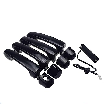 Car Parts Outside Door Handle Front Rear left and right LH RH & Trunk Tail Gate Lift Gate Latch Open Switch 4 Runner 4.0L 2010-2014 Car Parts (Color: ONLY HANDLE)