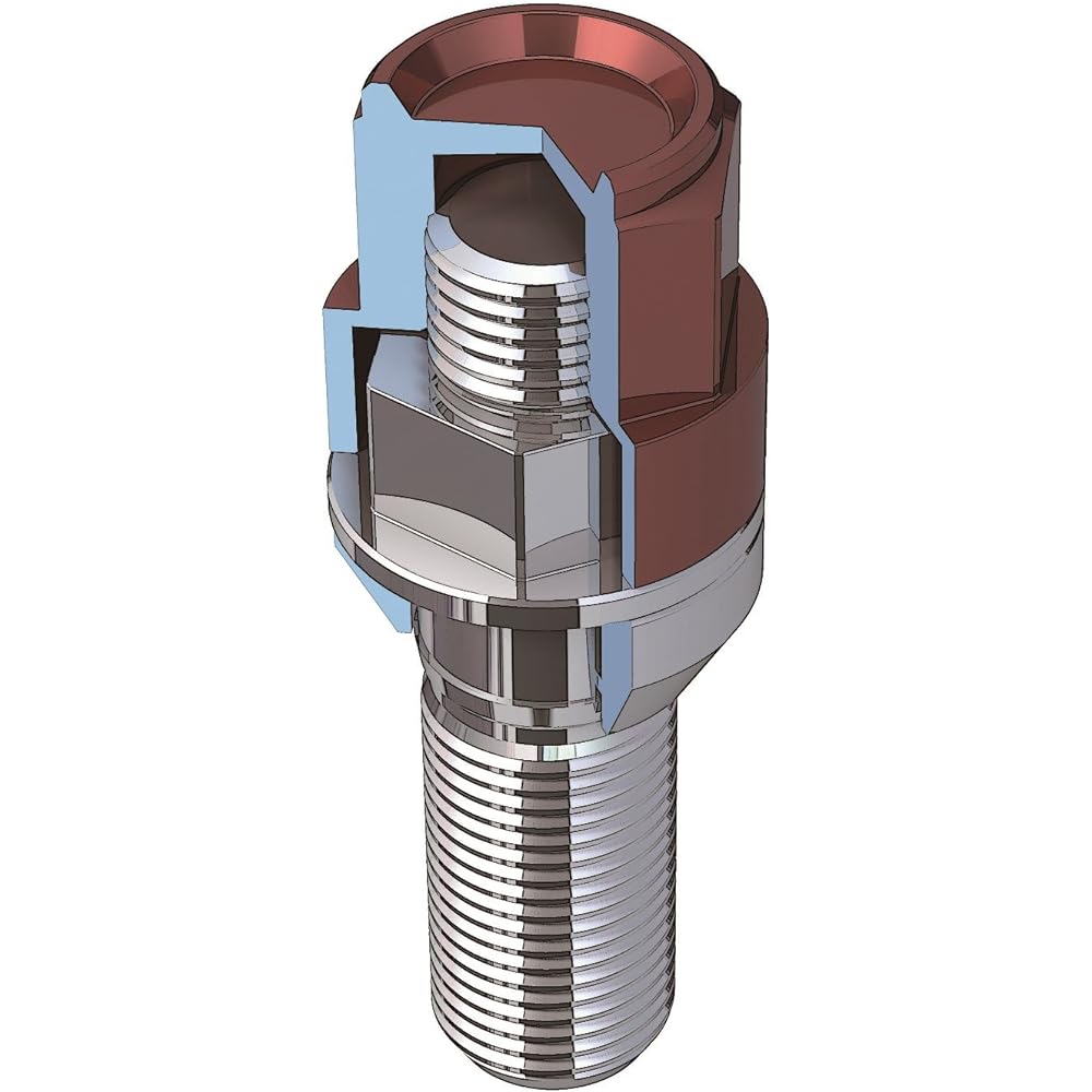 KYO-EI (Kyoei Sangyo) Wheel Bolt LEGGDURA RACING Bolt [M14 x P1.5] Taper: 60° [Below Neck: 28mm] Black KIC3028K4