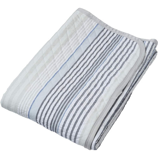 nishikawa [Nishikawa] Bed pad, single, cotton, linen, reversible, soccer fabric, terry fabric, usable on both sides, with elastic bands at four corners, washable, navy mee ME66 207200668