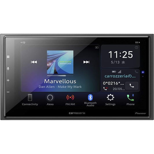 Pioneer Display Audio DMH-SZ700 6.8 inch 2DIN Alexa installed AppleCarPlay AndroidAuto™ compatible Bluetooth USB iPod iPhone AUX DSP Carrozzeria