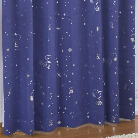 Peanuts Snoopy 2nd grade blackout heat shielding curtains set of 2 starry sky width 100 x 200 cm length KO-5