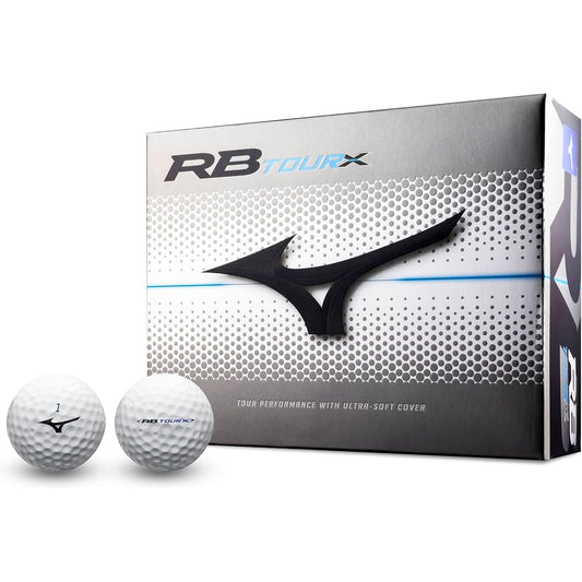 MIZUNO Golf Ball RB Tour Series White Distance & Control Type Compatible with head speeds of 38m/s or more Soft Feel 4 Piece Dual Core Structure Equipped with C-Dimple