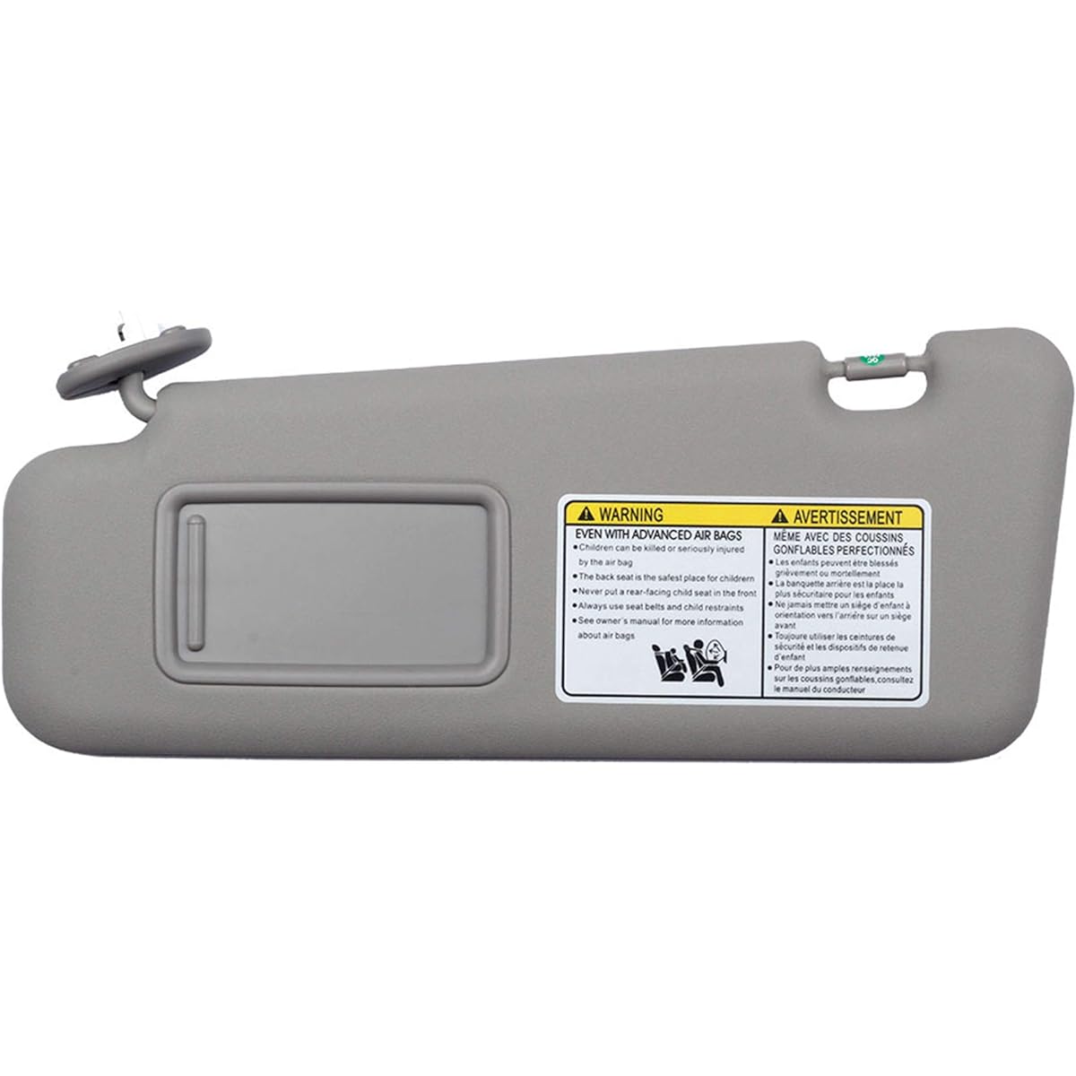 DASBECAN Front left driver seat side San Vizer Light Toyota Highlander 2008-2013 74320-48500-B0 Compatible (Gray)