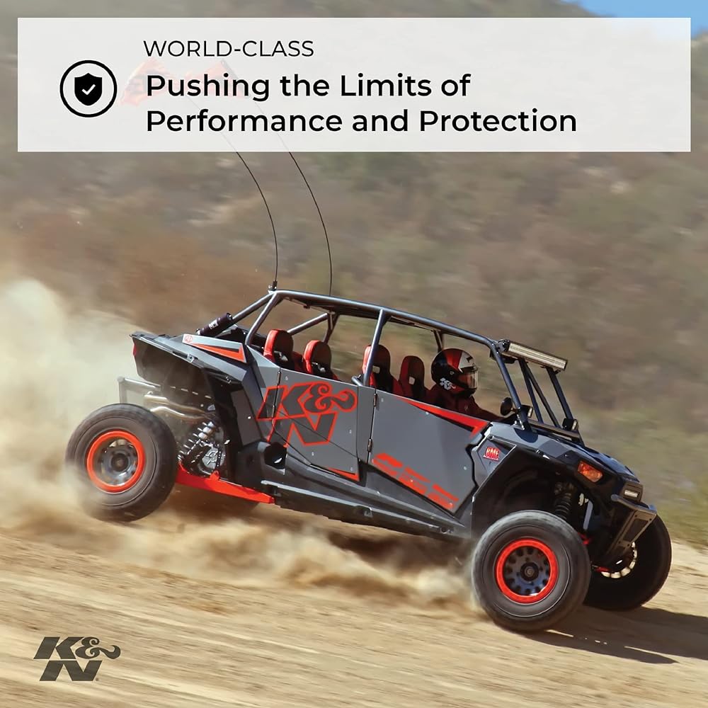 [K & N] Engine Air Filter: High-performance premium power sports air filter: 2011 Polaris (RZR 4 900 EPS LE, RZR 900, Ranger XP, Walker Evans LE, HO Jagged X Edition, RZR XP 900 LE) PL- 9011