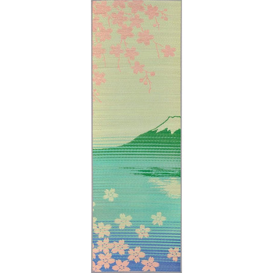Yoga Instructor Certified Yoga Mat "Tatami Yoga" SAKURA Fuji (#8237200) Approximately 60 x 180cm Thickness 6mm (Back: PVC) Domestic Igusa Igusa Mat Yoga