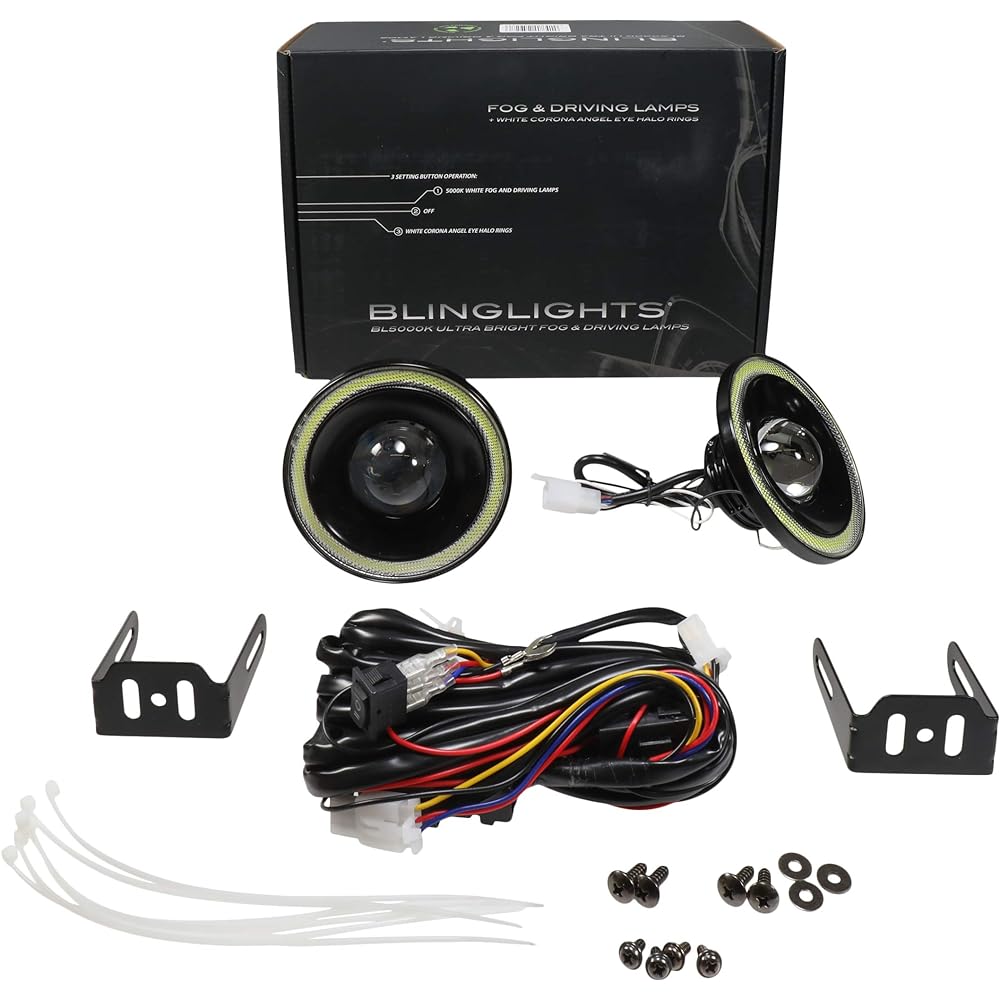 White LED Hello Fog Landrite. 1993-2002 Compatible with Pontiac Transam.