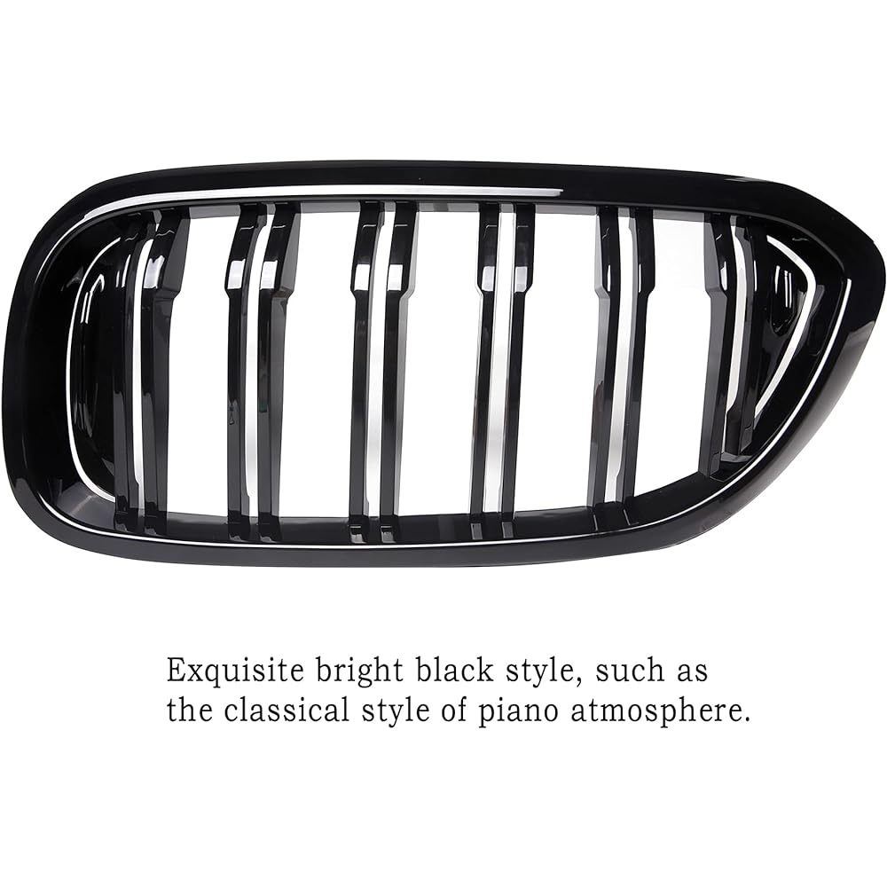Front Grill/Grill Kidney Grill replacement BMW 5 Series G30 G31 F90 (ABS, Gloss Black)