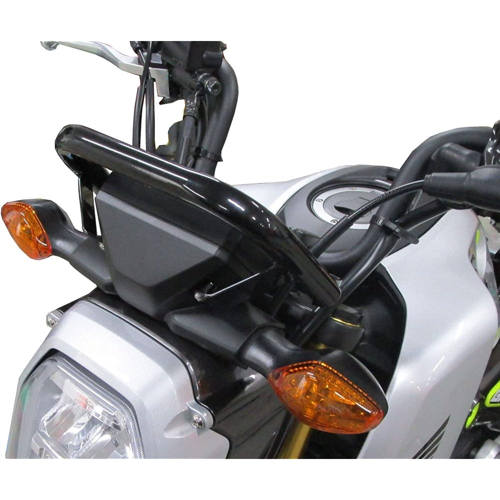 Kijima Motorcycle Bike Parts Handle Mount Stay Meter Guard Mount Stay φ22.2 Steel Black Finish GROM HONDA 204-0704