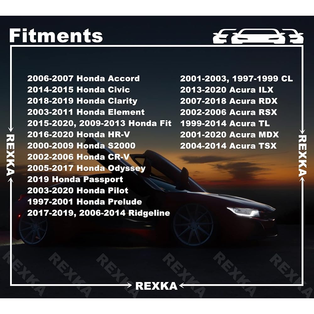 REXKA 50 PM Fender Liner Splash Shield House House Liner Screw Philipstras Head Semiz Honda Acula BMW 90114-SE0-000 Accord ILX RDX TL TLX 90114SE0000000000000000