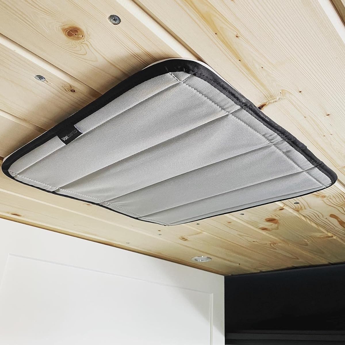 VANESSENTIAL magnetic insulation roof suncover MAXXAIR fan fantastic fan 16.5 inch x 16.5 inches (cool gray)