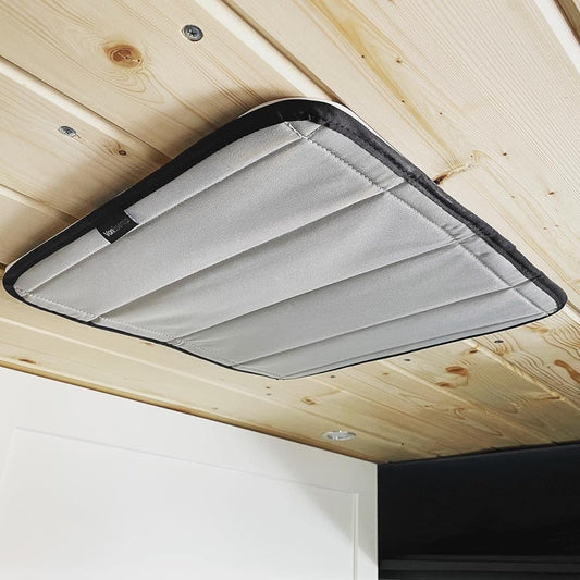 VANESSENTIAL magnetic insulation roof suncover MAXXAIR fan fantastic fan 16.5 inch x 16.5 inches (cool gray)