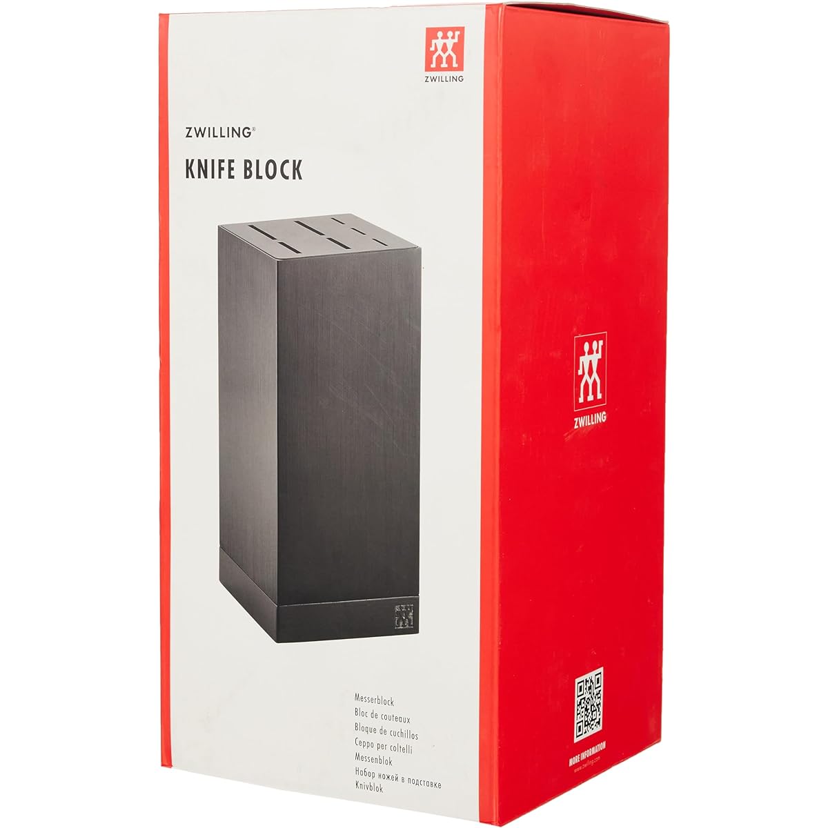 ZWILLING J.A. Henckels ZWILLING "Aluminum Knife Block Black for 7" Knife Holder Stand [Authorized Japanese Product] Aluminum Knife Block 35100-592