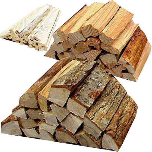 No36 Solo Camping Set of 2 pieces of hardwood firewood and softwood firewood (includes kindling) Length approx. 17cm Home delivery 80 size Compact size convenient for carrying [Produced in] Nagano Prefecture Yatsugatake mail order