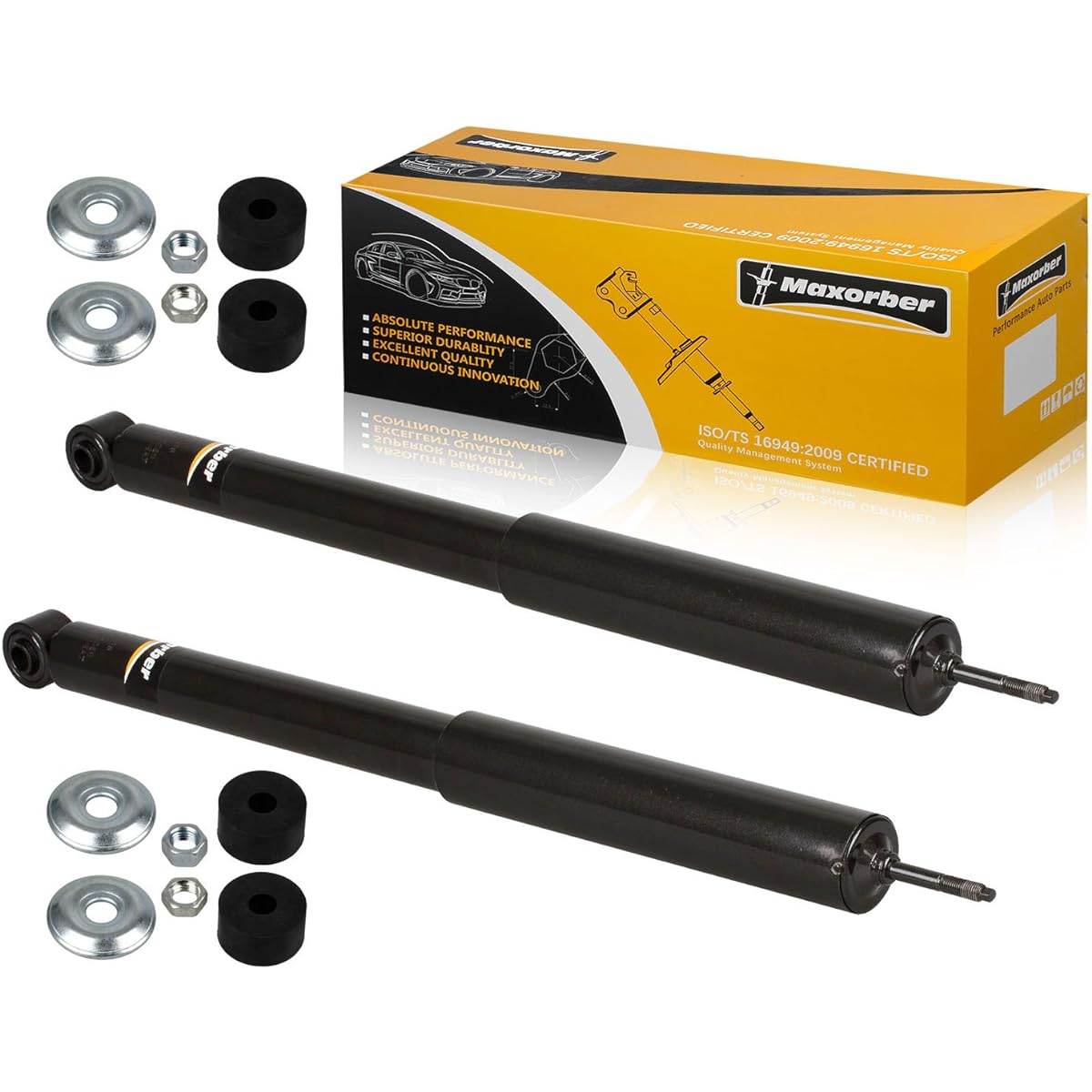 MAXORBER Rear Set Shock Struts Absorber Escape 2001-2007 Compatible Mazda Trivate 01-06 Mercury Mariner 05-07 Shock Absorver 344356 312589 313480 313478 313478