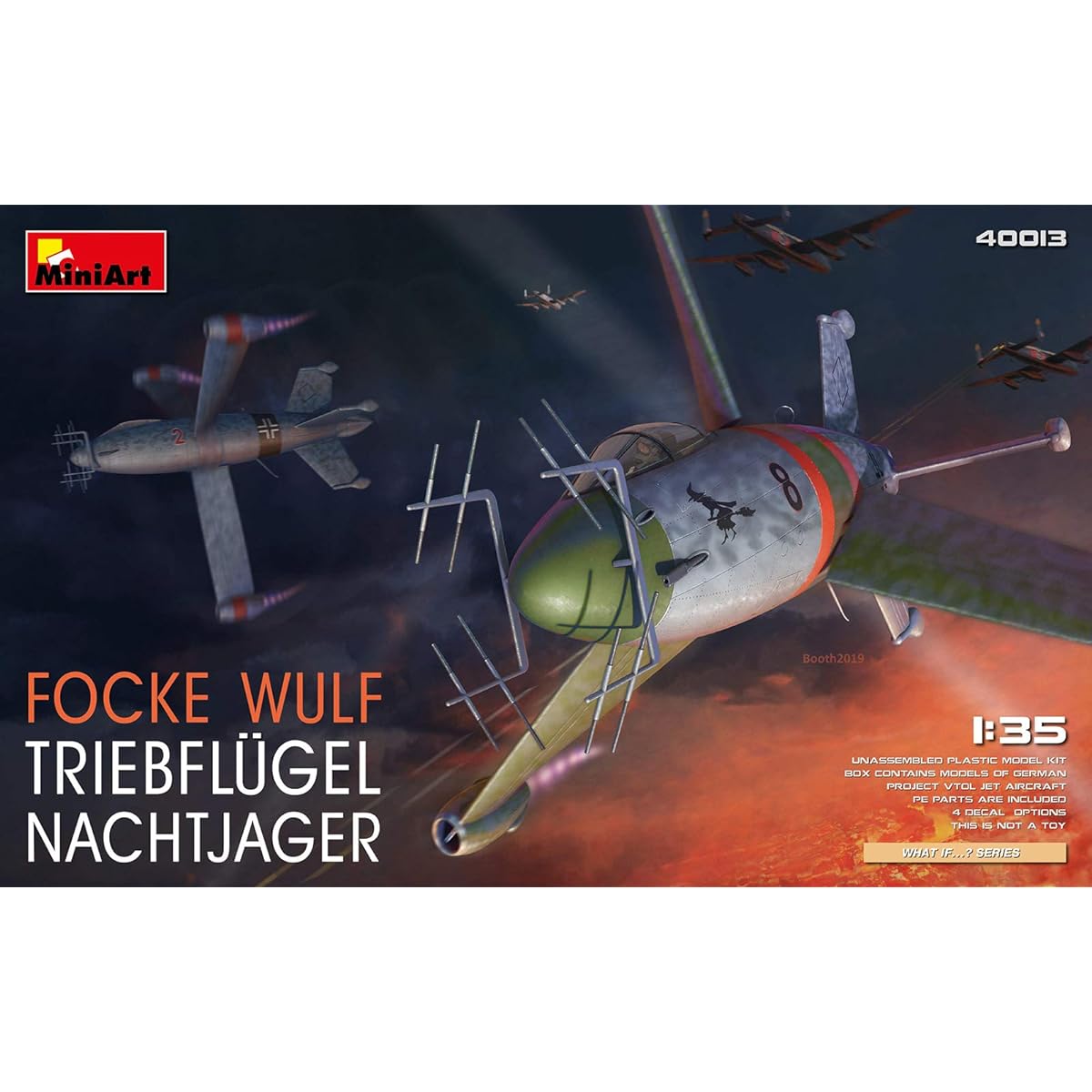 Miniart 1/35 Luftwaffe Focke-Wulf Triebflugel night fighter plastic model MA40013