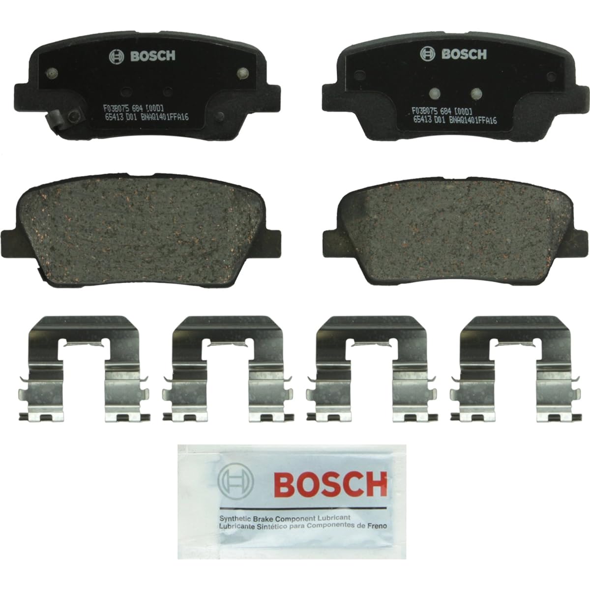 Bosch BP1284 QUIETCAST Premium Disc Brake Pad Set: Genesis G90, Hyundai Entourage, Equus, Genesis, Gensis Coupe, Santa Fe, Santa Fe, Santa Fe XL, KIA BORREG O, K900, Sedona, Sorent, rear